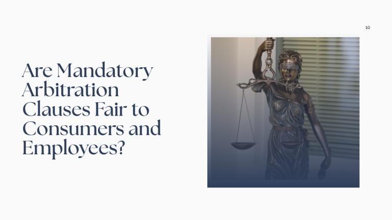 Mandatory Arbitration Clauses