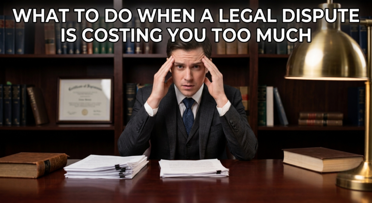 When a Legal Dispute Is Costing You Too Much