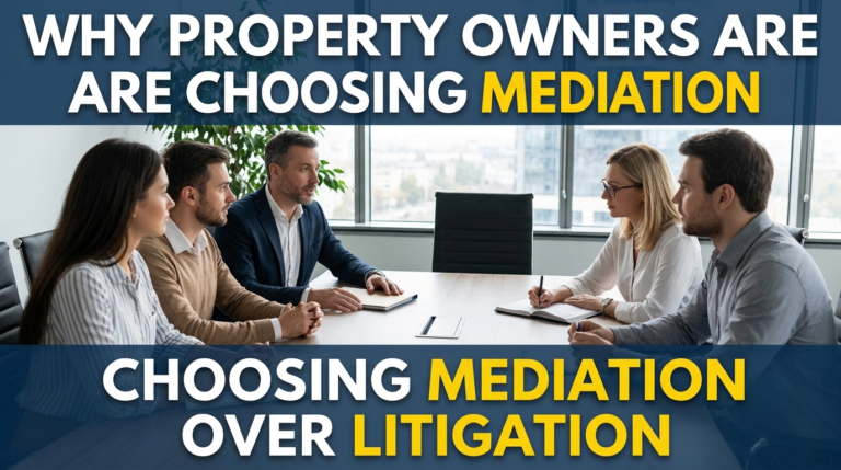 Why Property Owners Are Choosing Mediation Over Litigation