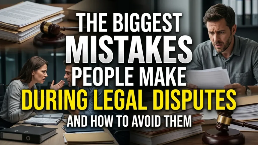 The Biggest Mistakes People Make During Legal Disputes